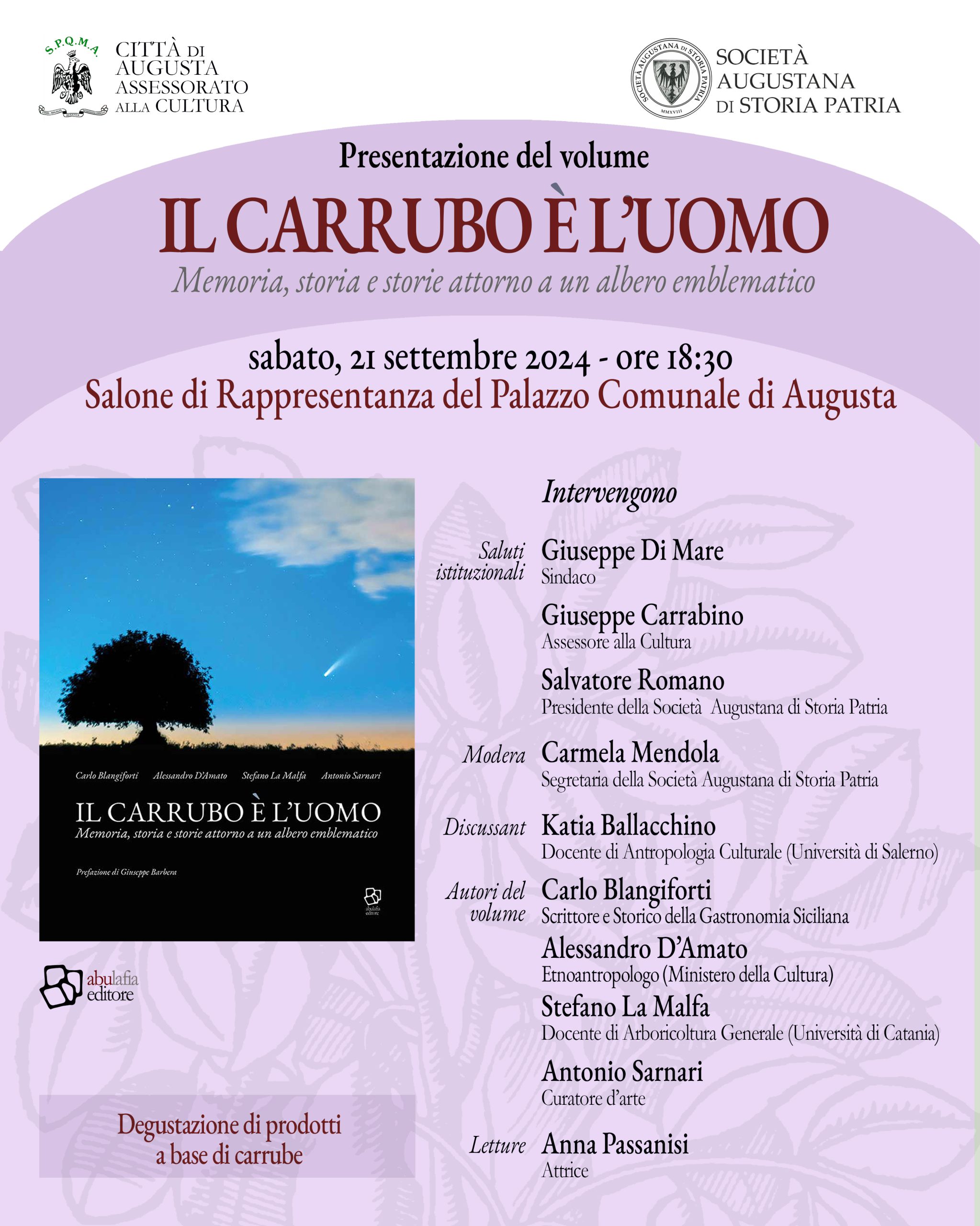 Il Carrubo è l'Uomo - 21 settembre 2024 - Augusta