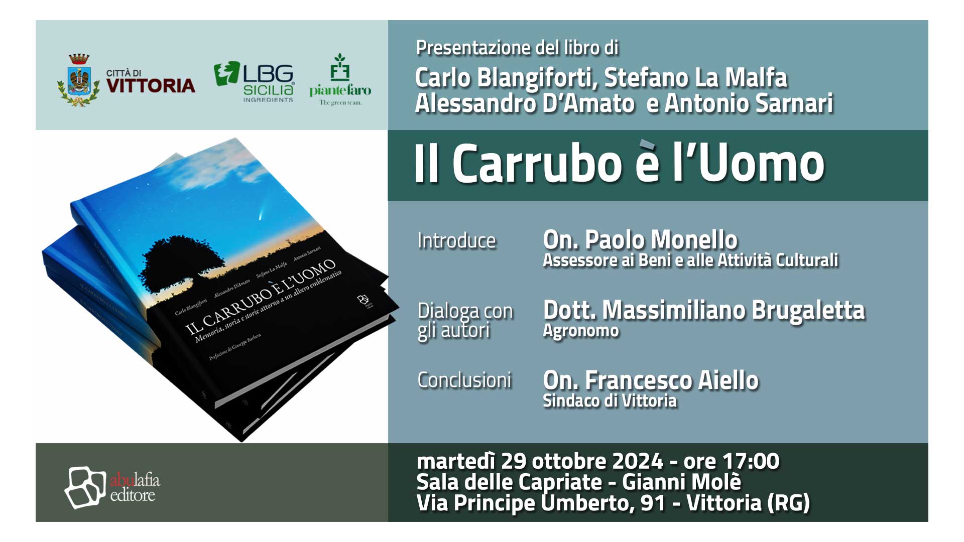 Il Carrubo è l'Uomo - 29 ottobre 2024 - Vittoria