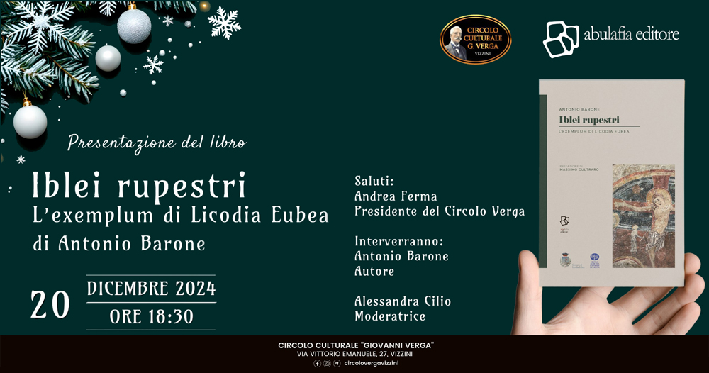 Antonio Barone - Iblei rupestri - 20 dicembre 2024 - Vizzini (CT)