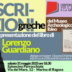 Maggio dei Libri - Le iscrizioni greche - Lorenzo Guardiano - 31 maggio 2025 - Marina di Ragusa