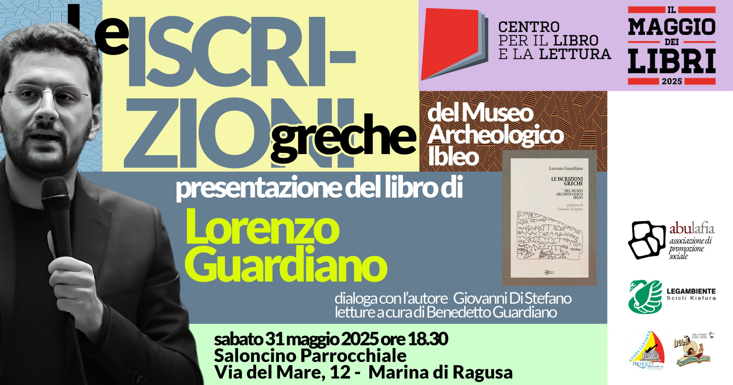 Maggio dei Libri - Le iscrizioni greche - Lorenzo Guardiano - 31 maggio 2025 - Marina di Ragusa