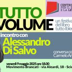 Maggio dei Libri - A tutto Volume - Incontro con Alessandro Di Salvo - 9 maggio 2025 - Scicli