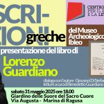 Maggio dei Libri - Le iscrizioni greche - Lorenzo Guardiano - 31 maggio 2025 - Marina di Ragusa