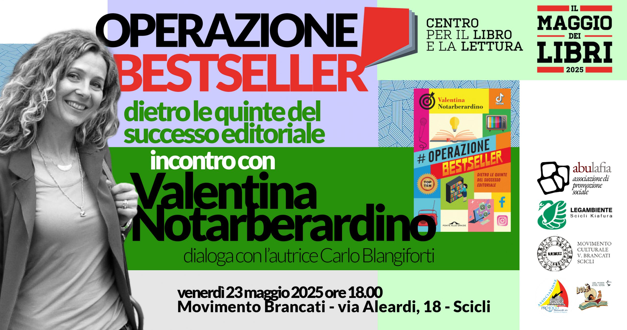 Maggio dei Libri - Operazione Bestseller - Incontro con Valentina Notarberardino - 23 maggio 2025 - Scicli