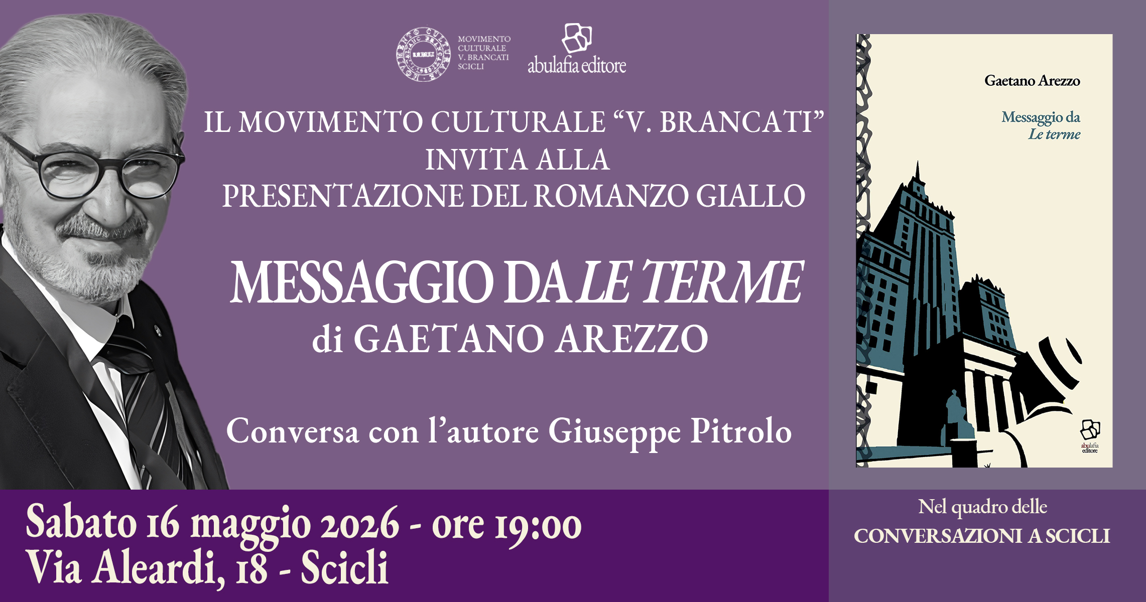 Gaetano Arezzo – Messaggio da Le terme – 16 maggio 2026 – Scicli