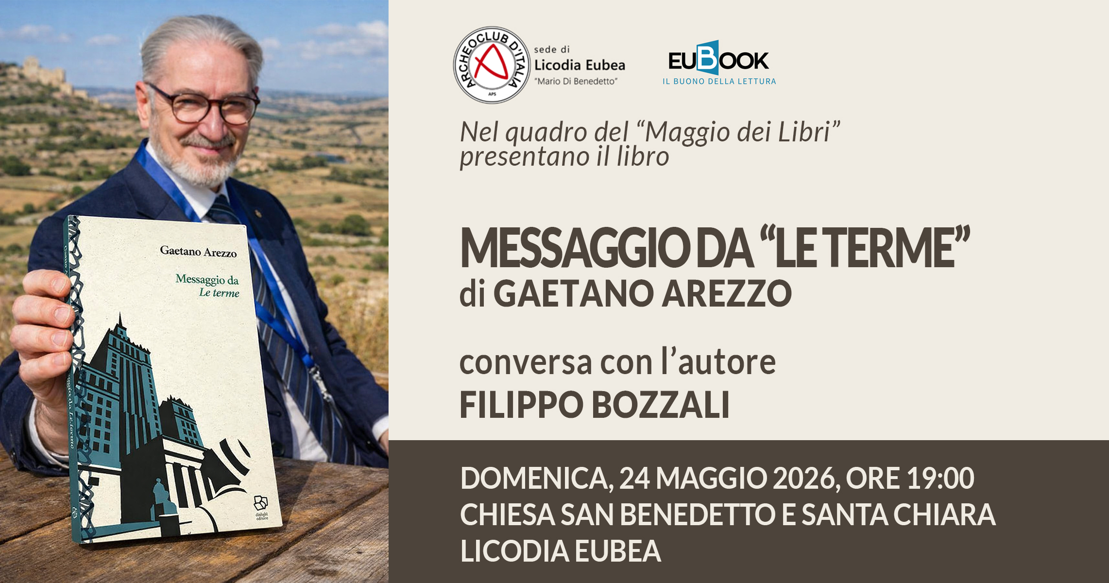 Gaetano Arezzo – Messaggio da Le terme – 24 maggio 2026 – Licodia Eubea