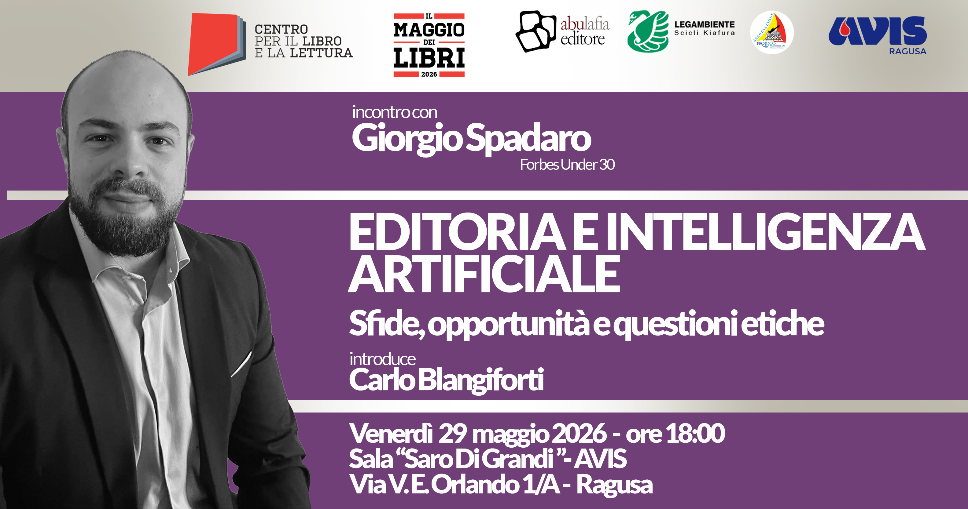 Editoria e intelligenza artificiale – 29 maggio 2026 – Ragusa