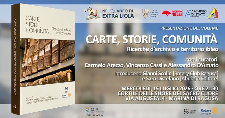 AAVV – Carte, Storie, Comunità – 15 luglio 2026 – Marina di Ragusa
