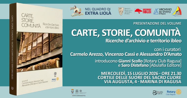 AAVV – Carte, Storie, Comunità – 15 luglio 2026 – Marina di Ragusa